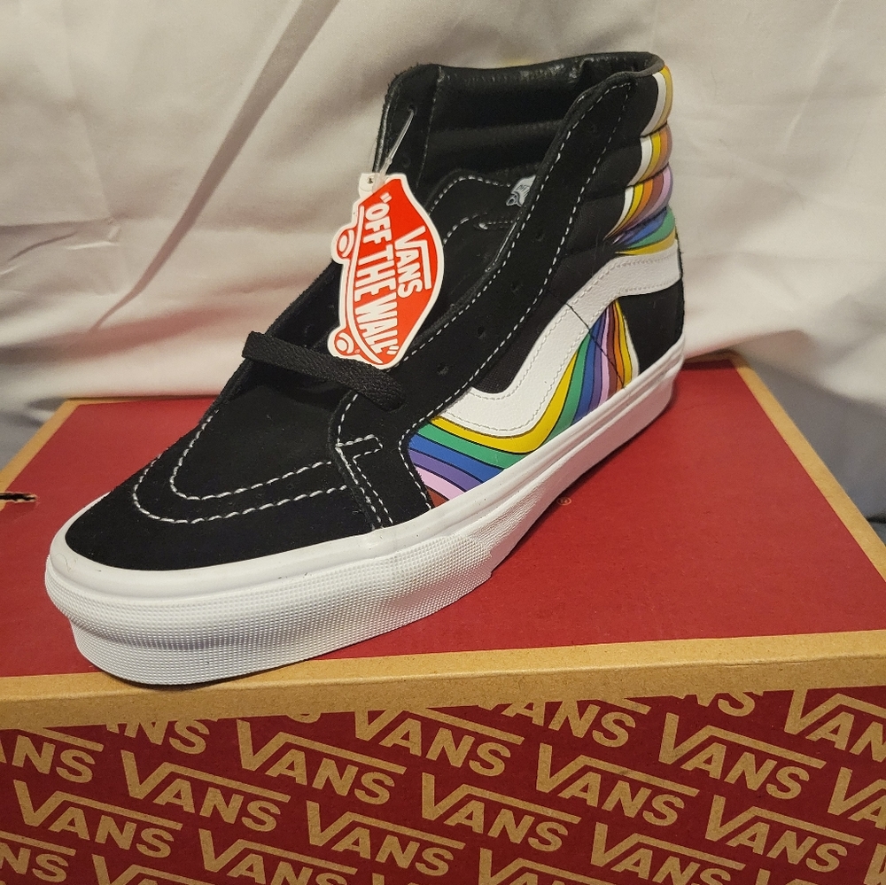 Vans Sk8-Hi Reissue - (Refract)Blk/Tr Wht/Multi - Picture 4 of 5